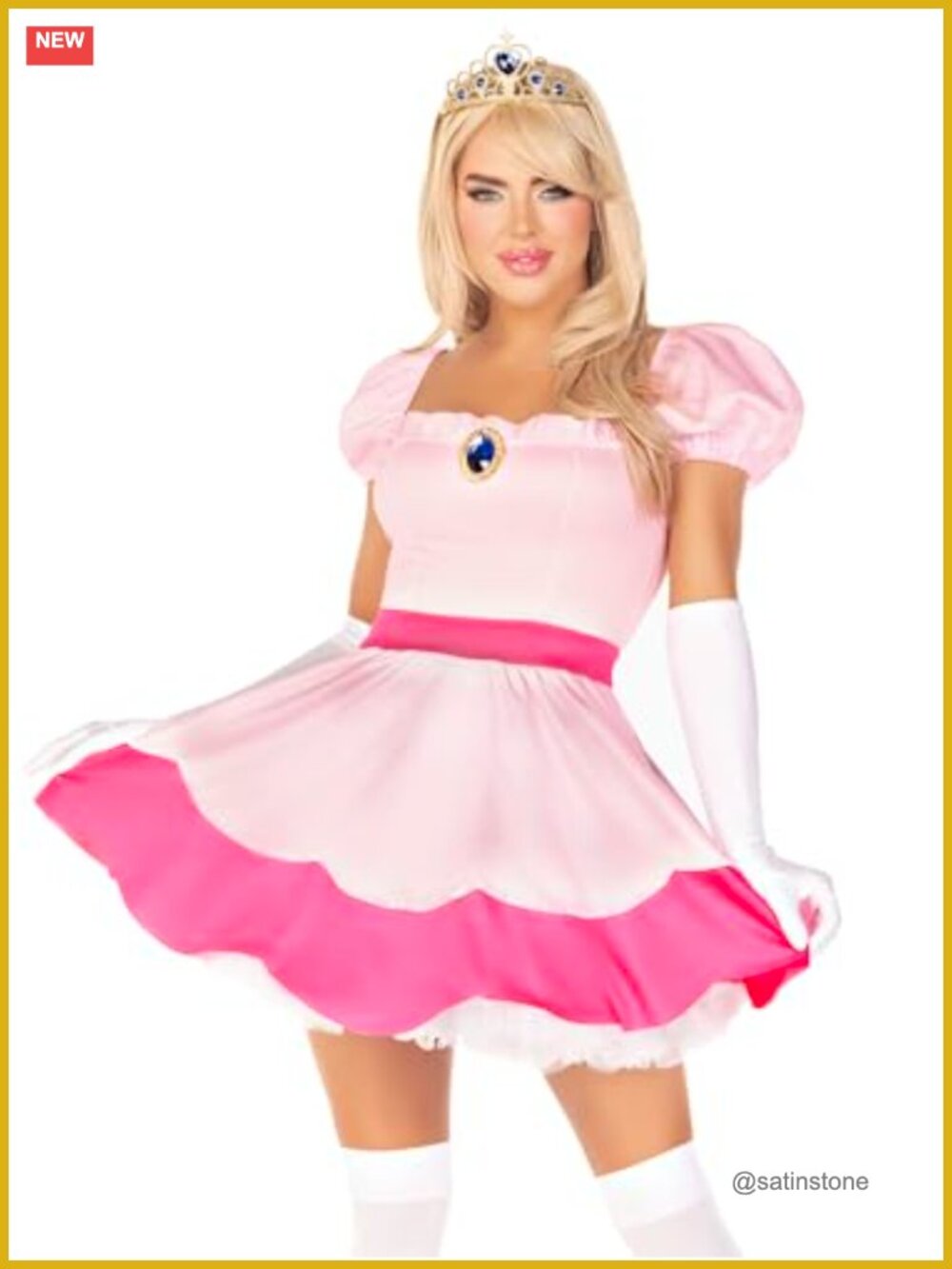 Leg Avenue 3-Piece Princess Costume Set, Jeweled Dress and Gloves